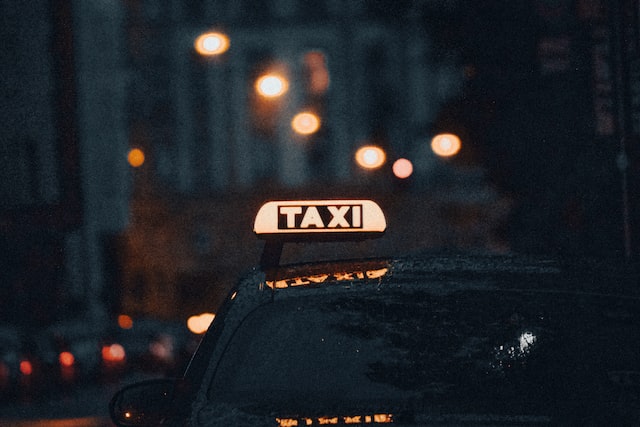 lumineux d'un taxi