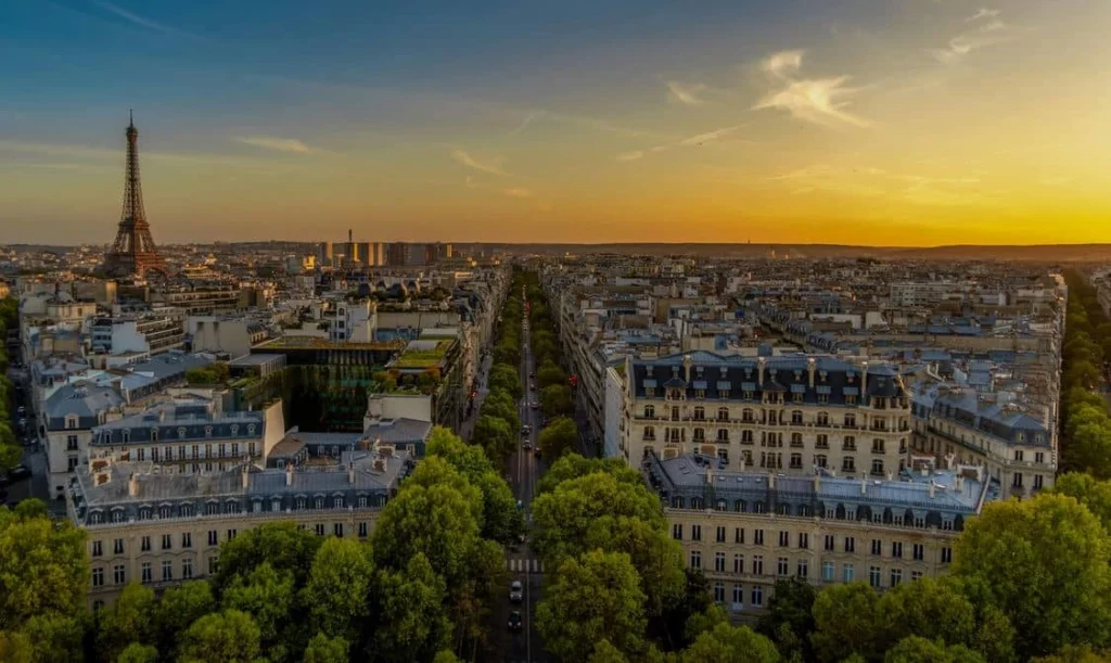 Vue aérienne de Paris
